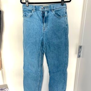 Everlane way high straight leg Jean mid wash